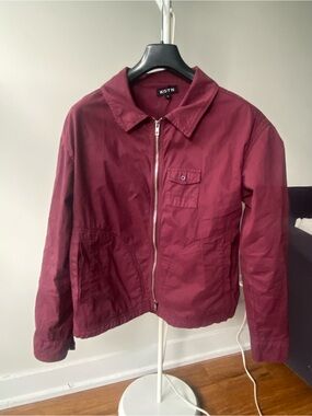KOTN Deep Bordeaux Zip Jacket